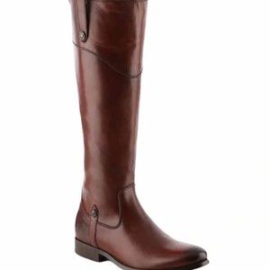 Frye Women's Melissa Tab Tall Riding Boot - Redwood color, Size 9